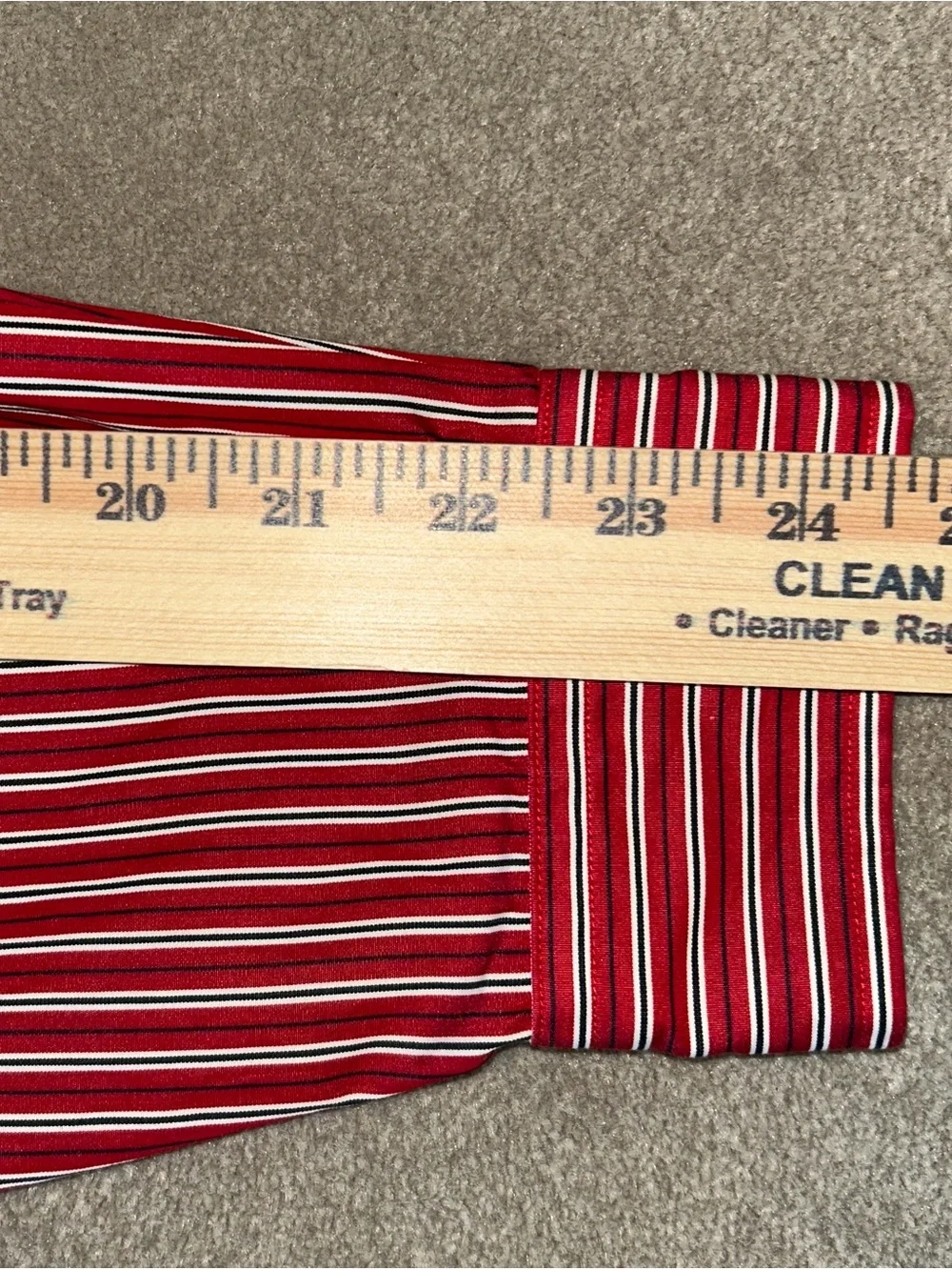 Polo by Ralph Lauren Red Striped Button-Down Dress Shirt
